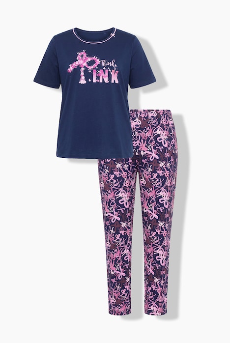 Pyjama, Schleifen, Rundhals, Langarm