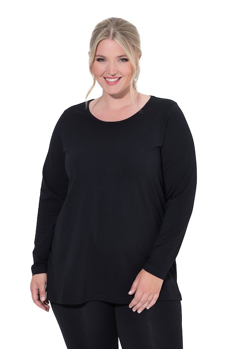Longsleeve, A-Linie, Seitenschlitze