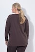 Longsleeve, A-lijn, zijdelingse split
