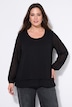 Blouse, A-lijn, chiffon, dubbele voorkant