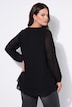 Blouse, A-lijn, chiffon, dubbele voorkant