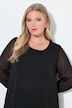 Blouse, A-lijn, chiffon, dubbele voorkant