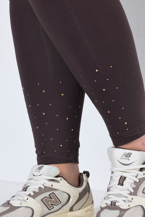 Legging, skinny fit, glittersteentjes aan de zoom