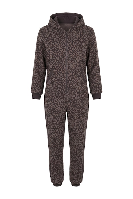 Sweat-Onesie, Webpelzfutter, Kapuze, Langarm