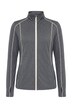 Sweatjacke, Ziernähte, Stehkragen, Langarm, Daumenloch