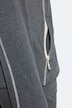 Veste en molleton, coutures fantaisie, col montant et manches longues avec passe-pouces