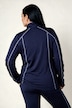 Sweatjacke, Ziernähte, Stehkragen, Langarm, Daumenloch