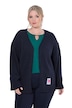 Strickjacke, Loose Fit, offene Form, Herz-Patch