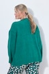 Strickjacke, Loose Fit, offene Form, Herz-Patch