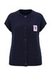 Strickweste, Loose Fit, Herz-Patch
