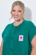 Strickweste, Loose Fit, Herz-Patch