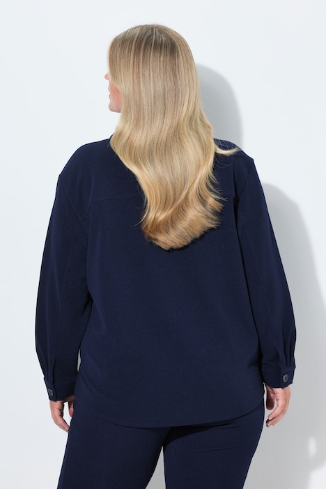 Hemdjacke, Loose Fit, Stretchkomfort, Langarm