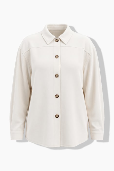 Hemdjacke, Loose Fit, Stretchkomfort, Langarm
