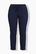 7/8 jersey-broek, rechte pijpen, elastische tailleband
