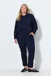 7/8 jersey-broek, rechte pijpen, elastische tailleband