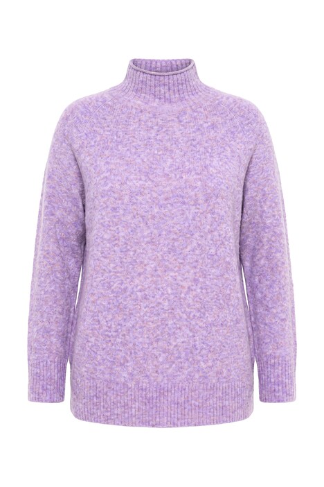Melange Knit Turtleneck Sweater