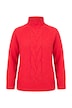 Pullover, Loose Fit, Zopfmuster, Stehkragen