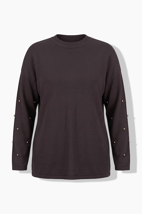 Pullover, Loose Fit, Zierperlen, Langarm