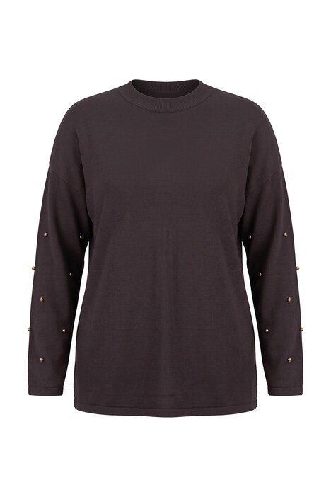 Beaded Detail Long Sleeve Sweater