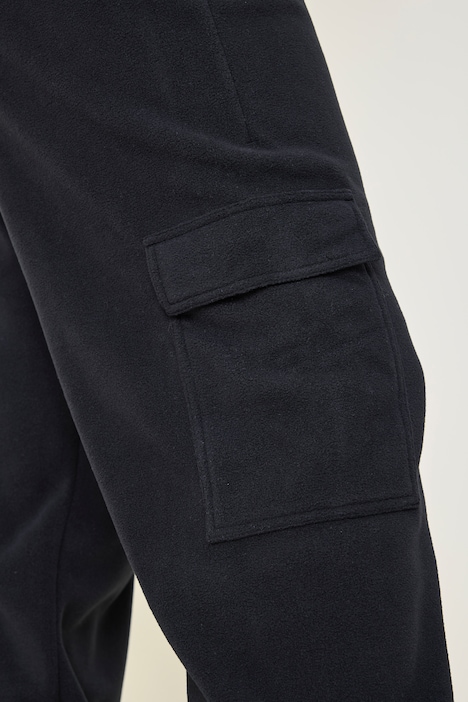 Pantalon de jogging cargo en polaire, coupe Tapered Fit, poches cargo