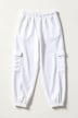 Cargo-Jogginghose, Tapered Fit, Fleece, Cargotaschen