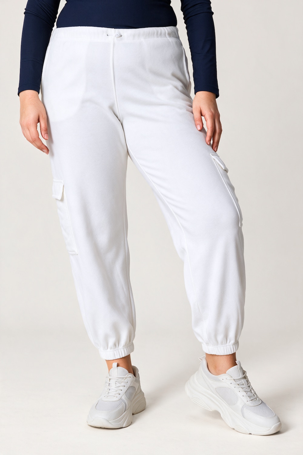 Cargo-Jogginghose, Tapered Fit, Fleece, Cargotaschen