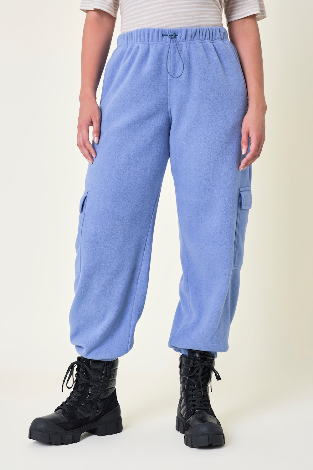Cargo-Jogginghose, Tapered Fit, Fleece, Cargotaschen