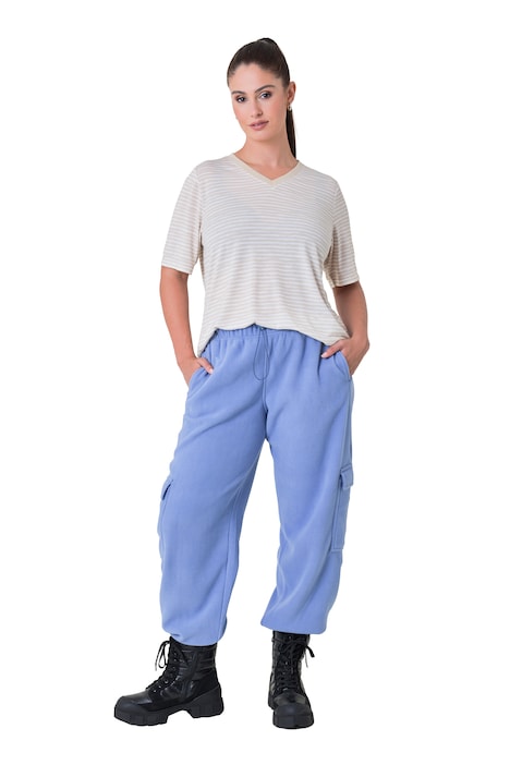 Cargo-Jogginghose, Tapered Fit, Fleece, Cargotaschen