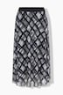 Mesh rok, A-lijn, ruitjespatroon, elastische tailleband