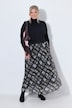 Mesh rok, A-lijn, ruitjespatroon, elastische tailleband