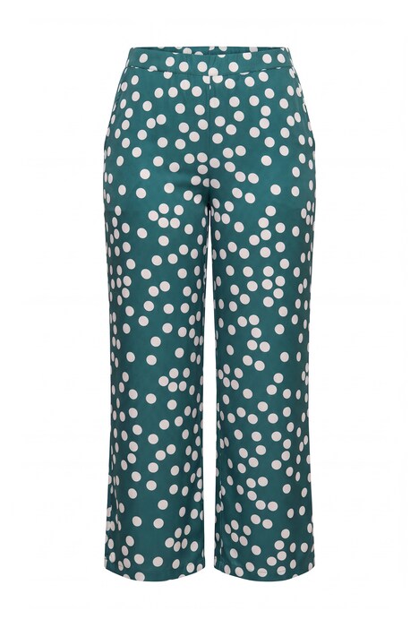Polka Dot Elastic Waist Pants