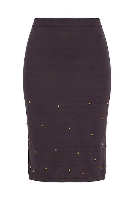 Beaded Detail Elastic Waist Skirt