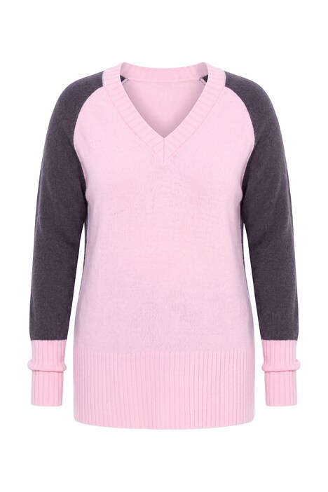 Color Block Raglan Sleeve Sweater