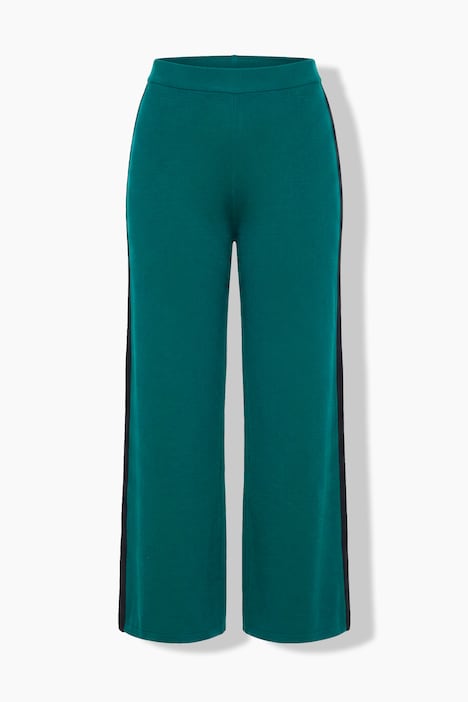 Sweatpants, wijde pijpen, zijstrepen, elastische tailleband