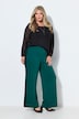 Sweatpants, wijde pijpen, zijstrepen, elastische tailleband