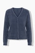 Cardigan, kort komfortpassform, fluffy strikk, lange ermer