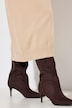 Gebreide maxi-jurk, losse pasvorm, col, lange mouwen