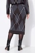 Strickrock, Regular Fit, Argyle Rhomben-Muster