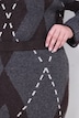 Strickrock, Regular Fit, Argyle Rhomben-Muster
