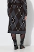 Strickrock, Regular Fit, Argyle Rhomben-Muster