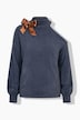 Pullover, Boxy Fit, Schulter CutOut, Schleifenbrosche