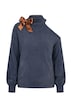 Pullover, Boxy Fit, Schulter CutOut, Schleifenbrosche