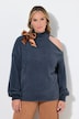 Pullover, Boxy Fit, Schulter CutOut, Schleifenbrosche