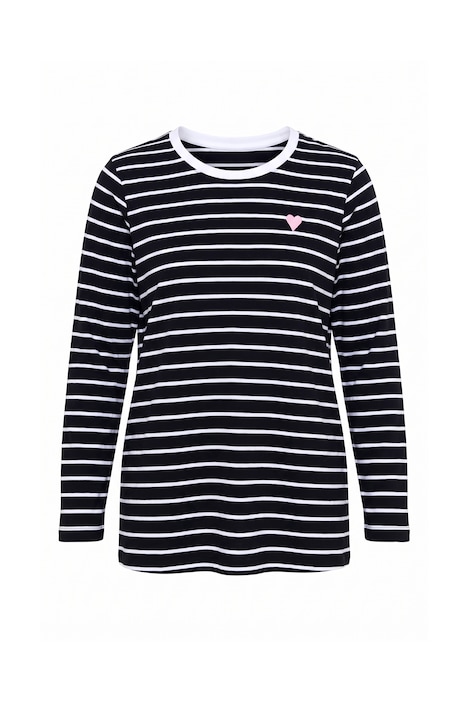 Langarmshirt, Komfort Fit, gesticktes Herz