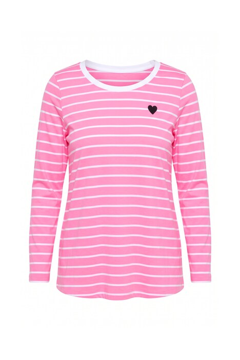Langarmshirt, Komfort Fit, gesticktes Herz