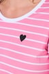 Langarmshirt, Komfort Fit, gesticktes Herz