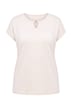 Keyhole Cutout Cap Sleeve Tee