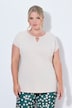 T-Shirt, A-Linie, Ausschnitt mit goldener Perle