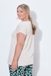 T-Shirt, A-Linie, Ausschnitt mit goldener Perle