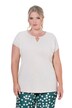 Keyhole Cutout Cap Sleeve Tee